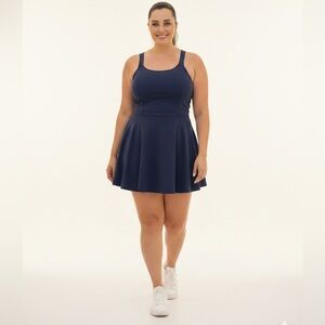 Antonio Melani Courtside Tennis Active Dress - Indigo Blue - Size Large NWT